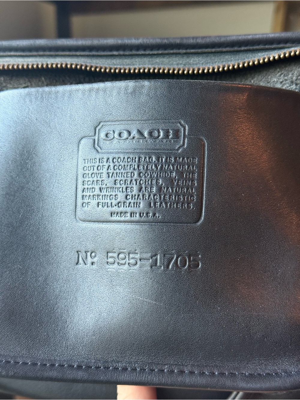 Vintage Coach Madison Satchel Doctor Bag Black 9725 NYC Made In USA - Picture 7 of 9